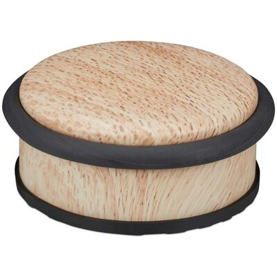 HELLOSHOP26 Elegante Tope De Puerta Antideslizante De 5 X 10,5 Cm En Acero Inoxidable Con Aspecto De Madera 130009389 HELLOSHOP26 Elegante Tope De Puerta Antideslizante De 5 X 10,5 Cm En Acero Inoxidable Con Aspecto De Madera 130009389