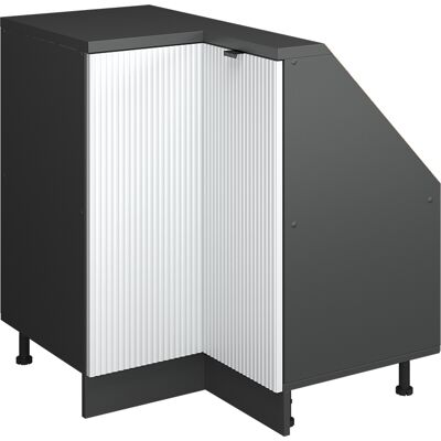 Armario Para Techo Inclinado Armario De Esquina Rion, Ondulación Blanca, 75.6 X 81.6 Cm Con 1 Puerta, Vicco Armario Para Techo Inclinado Armario De Esquina Rion, Ondulación Blanca, 75.6 X 81.6 Cm Con 1 Puerta, Vicco
