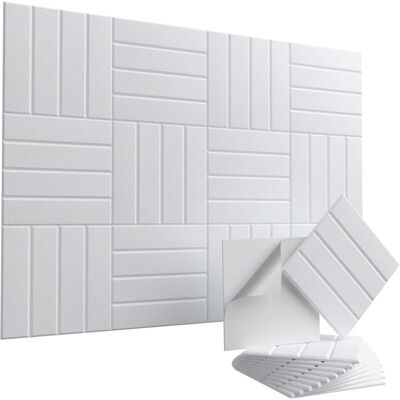 OEM Paquete De 12 Paneles Acústicos Autoadhesivos – Paneles De Pared Insonorizantes De Alta Densidad De 30 X 30 Cm Para La Reducción De Ruido Y Eco, Color Blanco. OEM Paquete De 12 Paneles Acústicos Autoadhesivos – Paneles De Pared Insonorizantes De Alta Densidad De 30 X 30 Cm Para La Reducción De Ruido Y Eco, Color Blanco.