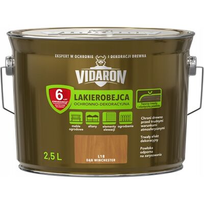 SHUMEE Barniz De Tinte A Base De Solvente Vidaron 2,5 L Roble Winchester L18 1 Unidad. SHUMEE Barniz De Tinte A Base De Solvente Vidaron 2,5 L Roble Winchester L18 1 Unidad.