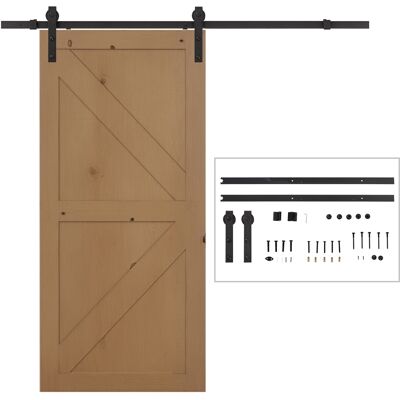 JHY DESIGN Kit De Herrajes Para Puerta Corredera De 200 Cm, Acero Al Carbono, Capacidad De Carga De 90 Kg. JHY DESIGN Kit De Herrajes Para Puerta Corredera De 200 Cm, Acero Al Carbono, Capacidad De Carga De 90 Kg.