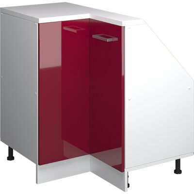 Armario Para Techo Inclinado Armario De Esquina Rion, Rojo Brillo Intenso/blanco, 75.6 X 81.6 Cm Con 1 Puerta, Vicco Armario Para Techo Inclinado Armario De Esquina Rion, Rojo Brillo Intenso/blanco, 75.6 X 81.6 Cm Con 1 Puerta, Vicco