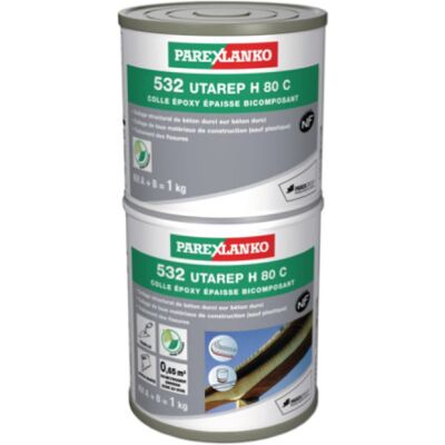 Adhesivo Epoxi Parexlanko 532 Utarep H 80 C - 1kg - L53201 Adhesivo Epoxi Parexlanko 532 Utarep H 80 C - 1kg - L53201
