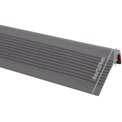 OEM Perfil Para Bordes De Escaleras, Pvc Flexible, Diseño Autoadhesivo, Gris Claro. OEM Perfil Para Bordes De Escaleras, Pvc Flexible, Diseño Autoadhesivo, Gris Claro.