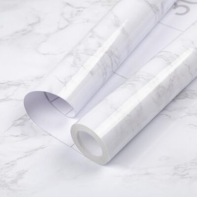 OEM 1 Rollo Papel Pintado Autoadhesivo Papel Autoadhesivo Armarios Impermeable, Revestimiento Decorativo Mármol Blanco Encimeras Vinilo, 40 X 300 Cm OEM 1 Rollo Papel Pintado Autoadhesivo Papel Autoadhesivo Armarios Impermeable, Revestimiento Decorativo Mármol Blanco Encimeras Vinilo, 40 X 300 Cm