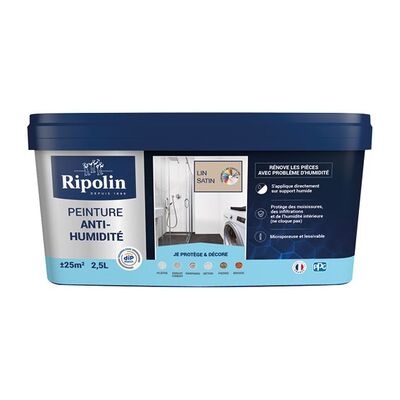 Ripolin Peint Anti Humidité Lin 2.5l - Ripolin Ripolin Peint Anti Humidité Lin 2.5l - Ripolin