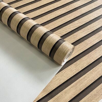 OEM Papel Pintado Imitación Madera, Marrón, Paneles Acústicos, Efecto 3d, Paneles De Madera Escandinavos, Aspecto Natural, Moderno, 9,5 X 0,53 M OEM Papel Pintado Imitación Madera, Marrón, Paneles Acústicos, Efecto 3d, Paneles De Madera Escandinavos, Aspecto Natural, Moderno, 9,5 X 0,53 M