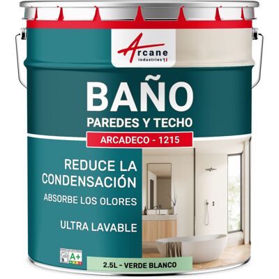 ARCANE INDUSTRIES Pintura Impermeable Baño: Para Paredes Y Techos De Baño - Arcadeco - 1215 ARCANE INDUSTRIES Pintura Impermeable Baño: Para Paredes Y Techos De Baño - Arcadeco - 1215