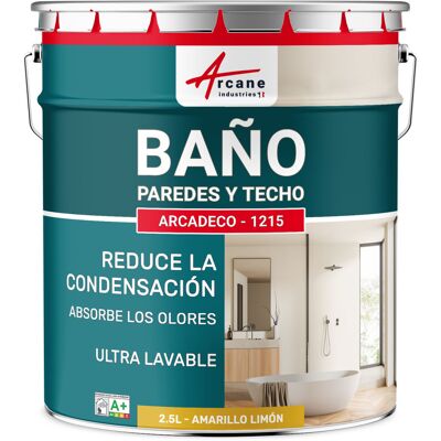 ARCANE INDUSTRIES Pintura Impermeable Baño: Para Paredes Y Techos De Baño - Arcadeco - 1215 ARCANE INDUSTRIES Pintura Impermeable Baño: Para Paredes Y Techos De Baño - Arcadeco - 1215