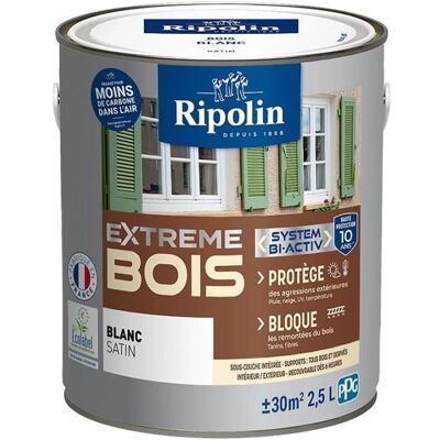 Ripolin Protection Extreme Bois Blanc Pintura Satinada 2,5l Ripolin Protection Extreme Bois Blanc Pintura Satinada 2,5l
