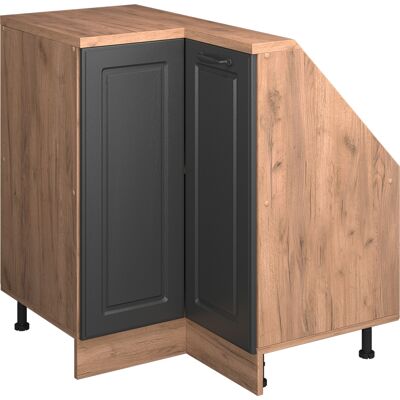 Armario Para Techo Inclinado Armario De Esquina Rion, Antracita Casa De Campo/roble Kraft Dorado, 75.6 X 81.6 Cm Con 1 Puerta, Vicco Armario Para Techo Inclinado Armario De Esquina Rion, Antracita Casa De Campo/roble Kraft Dorado, 75.6 X 81.6 Cm Con 1 Puerta, Vicco