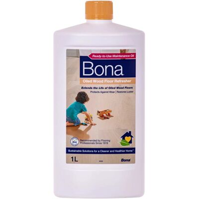 BONA Refrescante Para Suelos De Madera Aceitados 1 Litro, Revitalizador Para Parquet Aceitado, Cuidado Parquet Madera Aceitada BONA Refrescante Para Suelos De Madera Aceitados 1 Litro, Revitalizador Para Parquet Aceitado, Cuidado Parquet Madera Aceitada