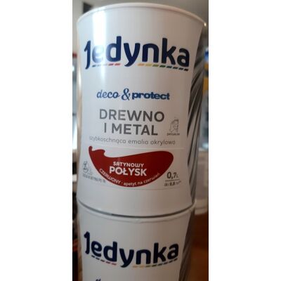 SHUMEE Pintura Acrílica Jedynka 0,7 L Rojo Satinado Brillante Para Madera Y Metal 1 Unidad. SHUMEE Pintura Acrílica Jedynka 0,7 L Rojo Satinado Brillante Para Madera Y Metal 1 Unidad.