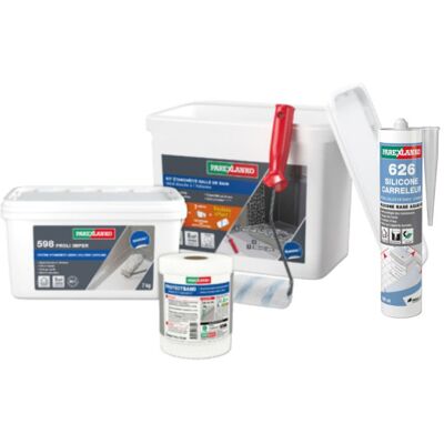 Pack Parexlanko - Sellador De Silicona 626 Azulejos Blanco 300 Ml - Kit De Sellado Para Baños Kitdouche07 Pack Parexlanko - Sellador De Silicona 626 Azulejos Blanco 300 Ml - Kit De Sellado Para Baños Kitdouche07