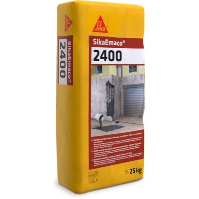 Sikaemaco®-2400 - Mortero Tixotrópico De Reparación Estructural R4 - 25 Kg Saco Gris Hormigón Sikaemaco®-2400 - Mortero Tixotrópico De Reparación Estructural R4 - 25 Kg Saco Gris Hormigón