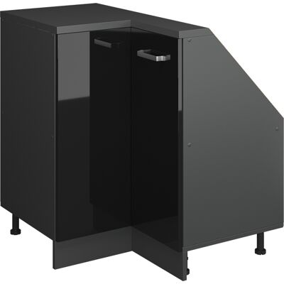 Armario Para Techo Inclinado Armario De Esquina Rion, Negro/antracita De Alto Brillo, 75.6 X 81.6 Cm Con 1 Puerta, Vicco Armario Para Techo Inclinado Armario De Esquina Rion, Negro/antracita De Alto Brillo, 75.6 X 81.6 Cm Con 1 Puerta, Vicco