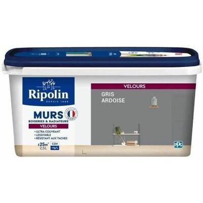 Pintura acrílica gris pizarra RIPOLIN para paredes y radiadores - Pintura Pintura acrílica gris pizarra RIPOLIN para paredes y radiadores - Pintura