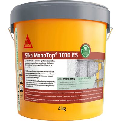 Sika Monotop®-1010 Es - Pasivador De Armaduras Y Puente De Adherencia - 4 Kg Bote Gris Sika Monotop®-1010 Es - Pasivador De Armaduras Y Puente De Adherencia - 4 Kg Bote Gris