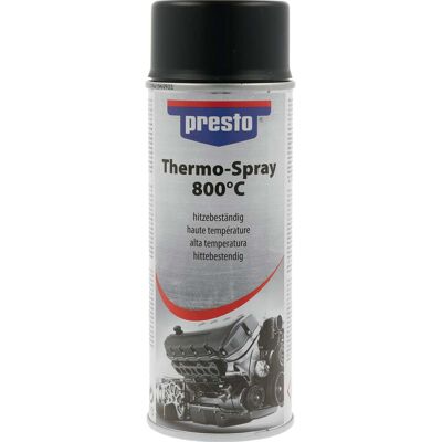 PRESTO - Thermo800 - Negro mate - 400 ml - Spray de alta temperatura PRESTO - Thermo800 - Negro mate - 400 ml - Spray de alta temperatura