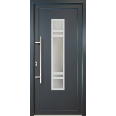 MEETH Puertas De Casa Exclusivo Modelo 83, Dentro: Titan, Fuera: Titan Ancho: 108cm, Altura: 200cm Chapa Izquierda MEETH Puertas De Casa Exclusivo Modelo 83, Dentro: Titan, Fuera: Titan Ancho: 108cm, Altura: 200cm Chapa Izquierda