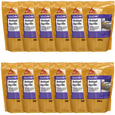 Sika - SikaCem Accélérateur - 12 x 500 g - Anticongelante acelerador Sika - SikaCem Accélérateur - 12 x 500 g - Anticongelante acelerador
