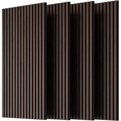 JHY DESIGN Paneles De Listones De Madera Para Pared, Juego De 4 Paneles Acústicos De Listones De Madera Para Paredes Y Techos - Panel Fonoabsorbente Con Ranuras 3d JHY DESIGN Paneles De Listones De Madera Para Pared, Juego De 4 Paneles Acústicos De Listones De Madera Para Paredes Y Techos - Panel Fonoabsorbente Con Ranuras 3d