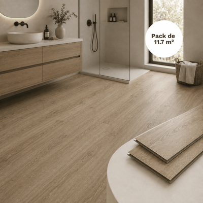 MCCOVER Suelo Vinílico Spc Clic 11,7 M² Cedro Patinado - Subcapa Integrada, Uso 0,5 Mm MCCOVER Suelo Vinílico Spc Clic 11,7 M² Cedro Patinado - Subcapa Integrada, Uso 0,5 Mm