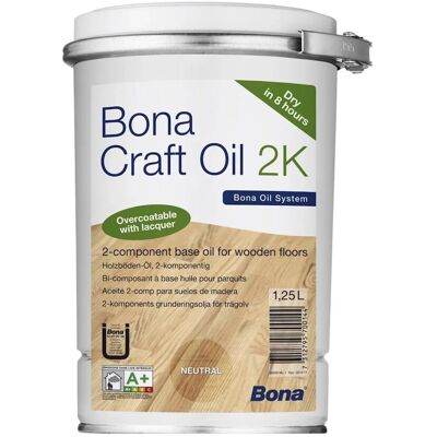 BONA Aceite Para Madera 1,25 Litros, Aceite 2k, Umbra, Castaño BONA Aceite Para Madera 1,25 Litros, Aceite 2k, Umbra, Castaño
