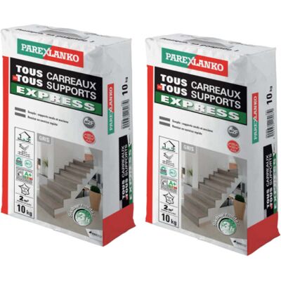 2 Adhesivos Para Baldosas Parexlanko Para Todas Las Superficies De Baldosas Express - 10 Kg 2 Adhesivos Para Baldosas Parexlanko Para Todas Las Superficies De Baldosas Express - 10 Kg