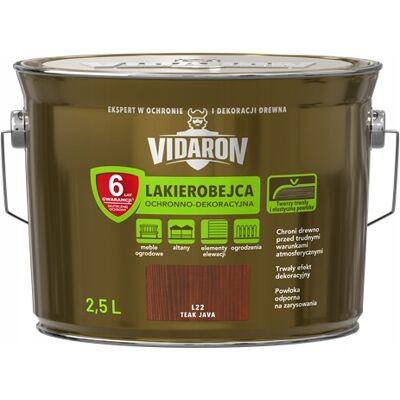 SHUMEE Tinte De Barniz A Base De Solvente Vidaron 2,5 L Teca Java L22 1 Unidad. SHUMEE Tinte De Barniz A Base De Solvente Vidaron 2,5 L Teca Java L22 1 Unidad.