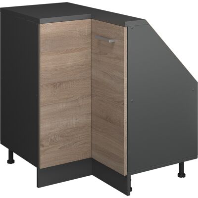 Armario Para Techo Inclinado Armario De Esquina Rion, Sonoma/antracita, 75.6 X 81.6 Cm Con 1 Puerta, Vicco Armario Para Techo Inclinado Armario De Esquina Rion, Sonoma/antracita, 75.6 X 81.6 Cm Con 1 Puerta, Vicco
