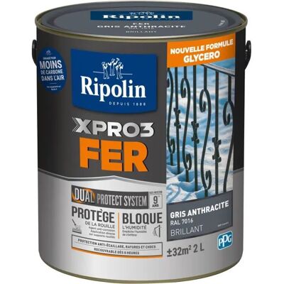 Pintura Ripolin Xpro3 Fer Antióxido Alta Protección 2l Pintura Ripolin Xpro3 Fer Antióxido Alta Protección 2l