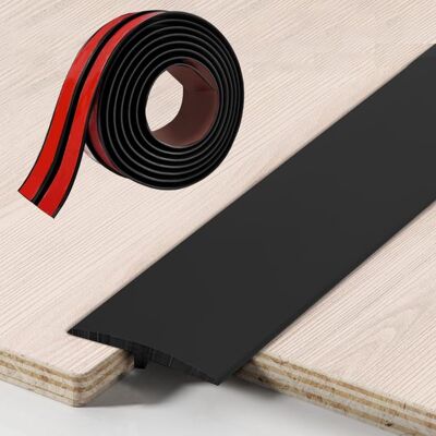 OEM Perfil De Transición De 5 Cm X 300 Cm, Perfil En T, Autoadhesivo, Umbral De Puerta De Pvc, Tira, Laminados, Negro, Suelos E Interiores OEM Perfil De Transición De 5 Cm X 300 Cm, Perfil En T, Autoadhesivo, Umbral De Puerta De Pvc, Tira, Laminados, Negro, Suelos E Interiores
