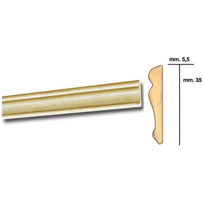 CAPALDO 25 X Cornice P/parati 5,5x35 Barocco 200 Cm Rovere CAPALDO 25 X Cornice P/parati 5,5x35 Barocco 200 Cm Rovere