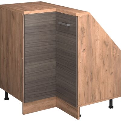 Armario Para Techo Inclinado Armario De Esquina Rion, Gris Noble/roble Dorado, 75.6 X 81.6 Cm Con 1 Puerta, Vicco Armario Para Techo Inclinado Armario De Esquina Rion, Gris Noble/roble Dorado, 75.6 X 81.6 Cm Con 1 Puerta, Vicco
