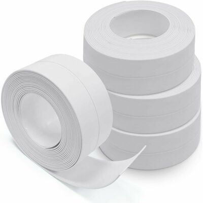 OEM Nazalus - Producto Estrella - Sellador Para Paredes Y Fachadas, Adhesivo Para La Parte Inferior De Puertas, 4 Rollos De Tira De Sellado, Pvc Autoadhesivo, Para Inodoros, Bañeras, Esquinas De Paredes Y OEM Nazalus - Producto Estrella - Sellador Para Paredes Y Fachadas, Adhesivo Para La Parte Inferior De Puertas, 4 Rollos De Tira De Sellado, Pvc Autoadhesivo, Para Inodoros, Bañeras, Esquinas De Paredes Y