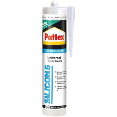 Pattex Silicone Acetico Universale Ral 9010 Bianco Ml 280 Pattex Silicone Acetico Universale Ral 9010 Bianco Ml 280