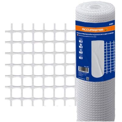 EDM Malla Protección Plástico Blanco Rollo 1m X 25m - 1m X 25m X 10mm EDM Malla Protección Plástico Blanco Rollo 1m X 25m - 1m X 25m X 10mm