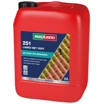 PAREXLANKO Tratamiento Antifisuras 251 Lanko Net Vert - Suelos, Fachadas Y Cubiertas - 150 A 200m² - 20 L PAREXLANKO Tratamiento Antifisuras 251 Lanko Net Vert - Suelos, Fachadas Y Cubiertas - 150 A 200m² - 20 L