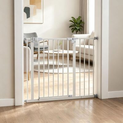 JHY DESIGN Barrera De Seguridad Extensible Para Escaleras Y Puertas, Puerta De Seguridad Ajustable Para Mascotas, Puerta De Escalera Extensible JHY DESIGN Barrera De Seguridad Extensible Para Escaleras Y Puertas, Puerta De Seguridad Ajustable Para Mascotas, Puerta De Escalera Extensible