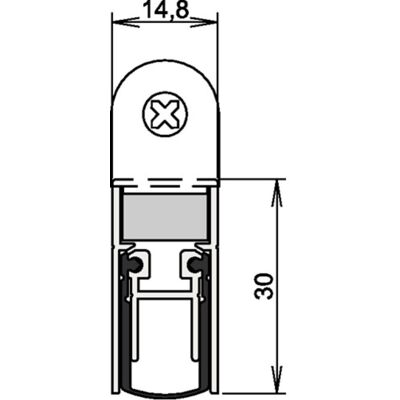 Athmer - Junta De Puerta Schall-ex® Duo L-15 Ws 1-382 2-s.l.833mm Alu. Plateado Para Hlt Athmer - Junta De Puerta Schall-ex® Duo L-15 Ws 1-382 2-s.l.833mm Alu. Plateado Para Hlt