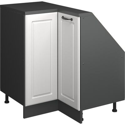 Armario Para Techo Inclinado Armario De Esquina Rion, Casa De Campo Blanca/antracita, 75.6 X 81.6 Cm Con 1 Puerta, Vicco Armario Para Techo Inclinado Armario De Esquina Rion, Casa De Campo Blanca/antracita, 75.6 X 81.6 Cm Con 1 Puerta, Vicco
