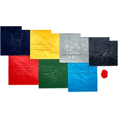 Vevor Alfombrilla Para Sellos De Hormigón 7 Piezas 618x618 Mm Textura De Poliuretano Para Revestimiento De Hormigón Para Impresión De Suelo De Pizarra Moldes De Hormigón Para Decoración De Exteriores Vevor Alfombrilla Para Sellos De Hormigón 7 Piezas 618x618 Mm Textura De Poliuretano Para Revestimiento De Hormigón Para Impresión De Suelo De Pizarra Moldes De Hormigón Para Decoración De Exteriores