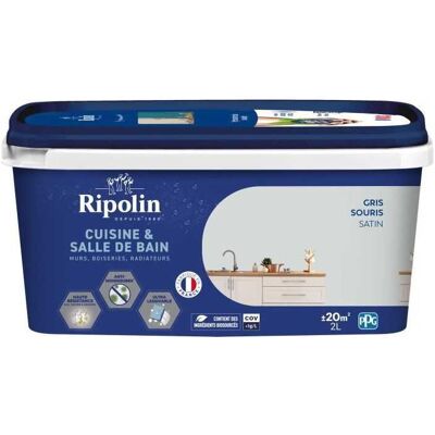 Pintura RIPOLIN Gris Souris para paredes, carpintería, techos y radiadores - Pintura Pintura RIPOLIN Gris Souris para paredes, carpintería, techos y radiadores - Pintura