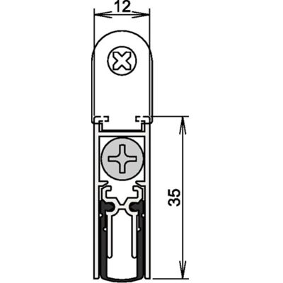 Athmer - Junta De Puerta Doppeldicht® M-12/35 1-392 1-s.l.1208mm Alu.plata Para Hlt Athmer - Junta De Puerta Doppeldicht® M-12/35 1-392 1-s.l.1208mm Alu.plata Para Hlt