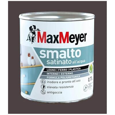 MAX MEYER Esmalte Satinado Marrón China 0,75lt Al Agua MAX MEYER Esmalte Satinado Marrón China 0,75lt Al Agua