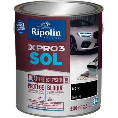 Ripolin Pintura De Suelo Negro 2,5 Litros Acabado Mate Ripolin Pintura De Suelo Negro 2,5 Litros Acabado Mate