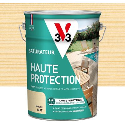 Saturador De Madera Exterior Mate Natural De Alta Protección V33 5l V33 Saturador De Madera Exterior Mate Natural De Alta Protección V33 5l V33