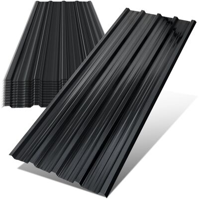 Randaco 12 Paneles De Techo 129x46 Cm Verdes Galvanizados Para Pared Carport Y Caseta Randaco 12 Paneles De Techo 129x46 Cm Verdes Galvanizados Para Pared Carport Y Caseta