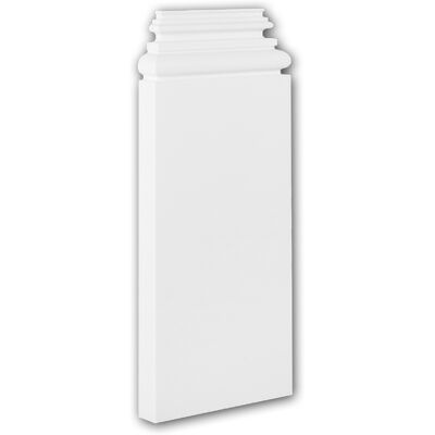 Profhome 123400 Base de pilastra blanca - Dimensiones estables, ligera, interior y exterior Profhome 123400 Base de pilastra blanca - Dimensiones estables, ligera, interior y exterior